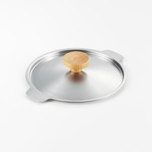 Yoshikawa-Aikata Stainless Steel Lid for Double Spouted Saucepan, 18 cm, Made in Japan