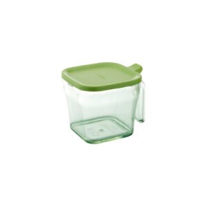 Liberalista Plastic Container for Spice, Sugar, Salt, Herb, Flour, Coffee, Beans etc.. Green Colour, Regular size, Japan Import, made in Vietnam