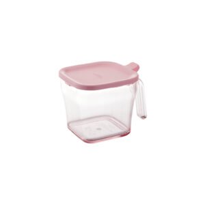 Liberalista Plastic Container for Spice, Sugar, Salt, Herb, Flour, Coffee, Beans etc.. Pink Colour, Regular size, Japan Import, made in Vietnam