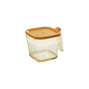 Liberalista Plastic Container for Spice, Sugar, Salt, Herb, Flour, Coffee, Beans etc.. Yellow Colour, Regular size, Japan Import, made in Vietnam