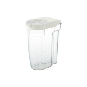 Liberalista Rice Stocker , White , with measuring cup, Japan import, made in Vietnam
